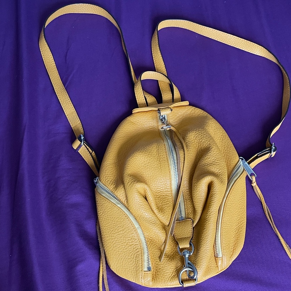 Rebecca Minkoff Yellow Leather Backpack